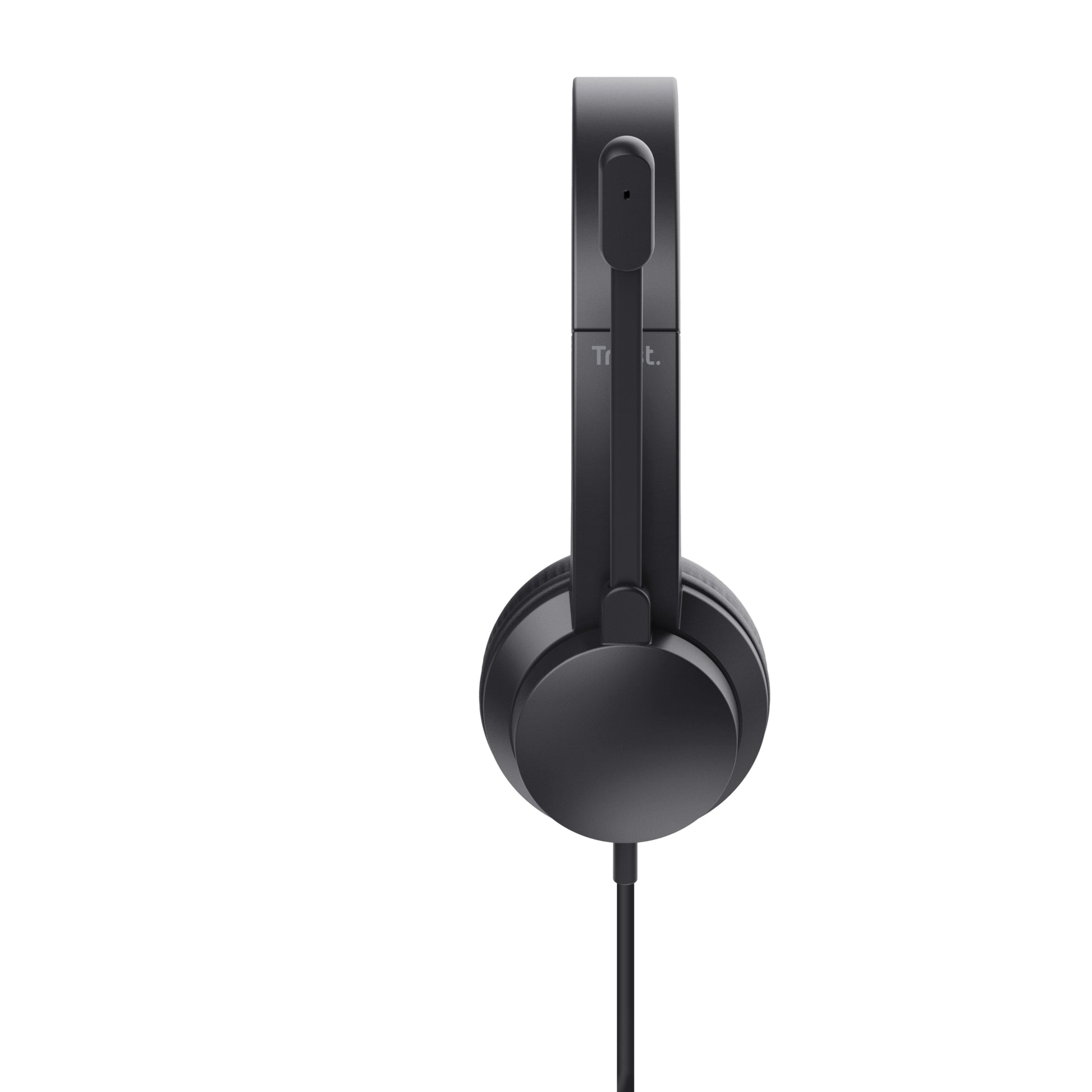 Trust Ayda – Duo Headset – USB‑A, wegklappbares Mikrofon – schwarz – für PC/Mac