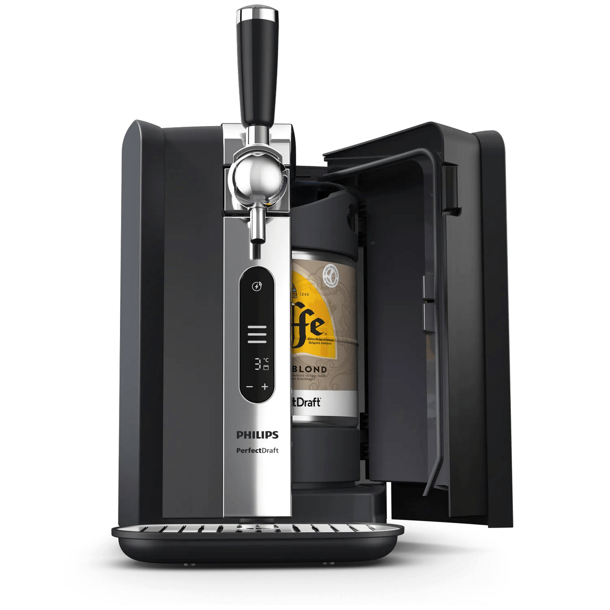 Philips PerfectDraft Bierzapfanlage HD3770/90 – 75 W, 26×48,2×46,3 cm – Schwarz/Silber