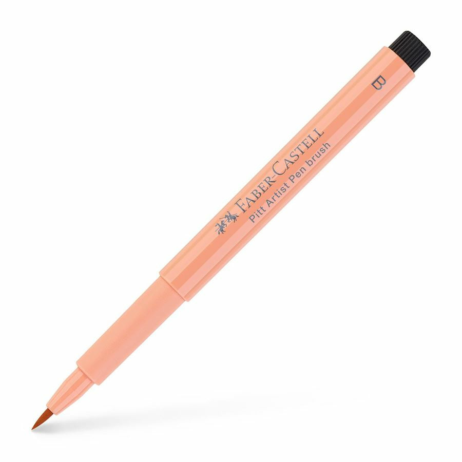 Faber-Castell Pitt Artist Pen Brush – Pinselspitze, 2,5 mm, pigmentiert, wasserfest, beigerot