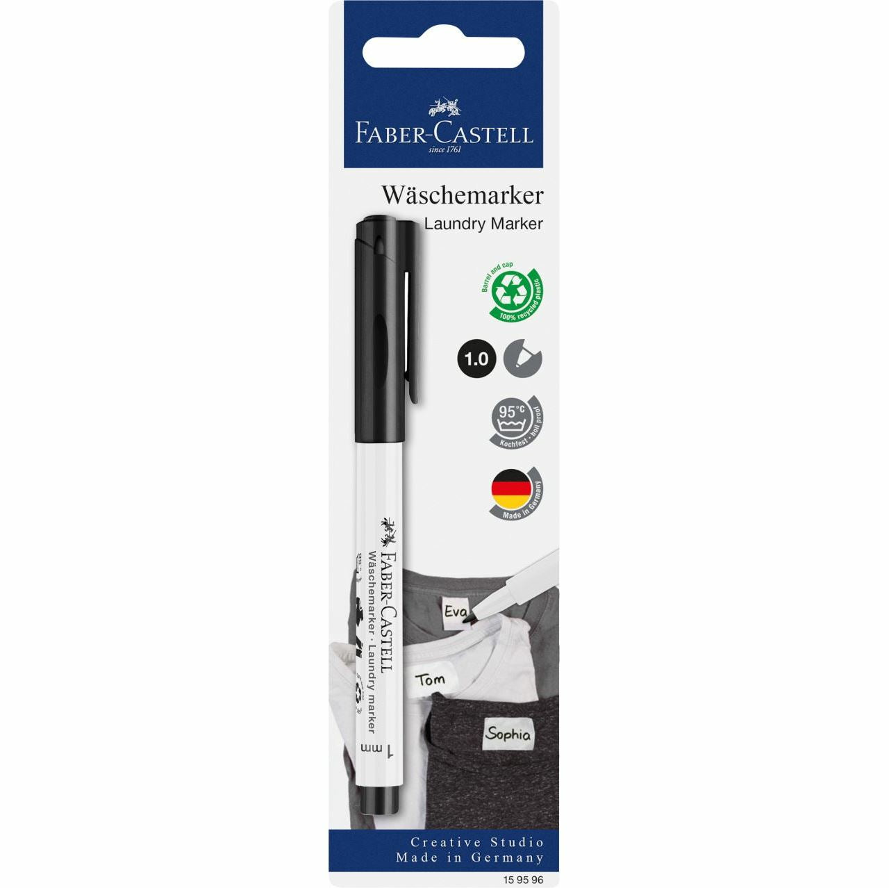 Faber-Castell Non-Permanent-Marker 159596 – schwarz
