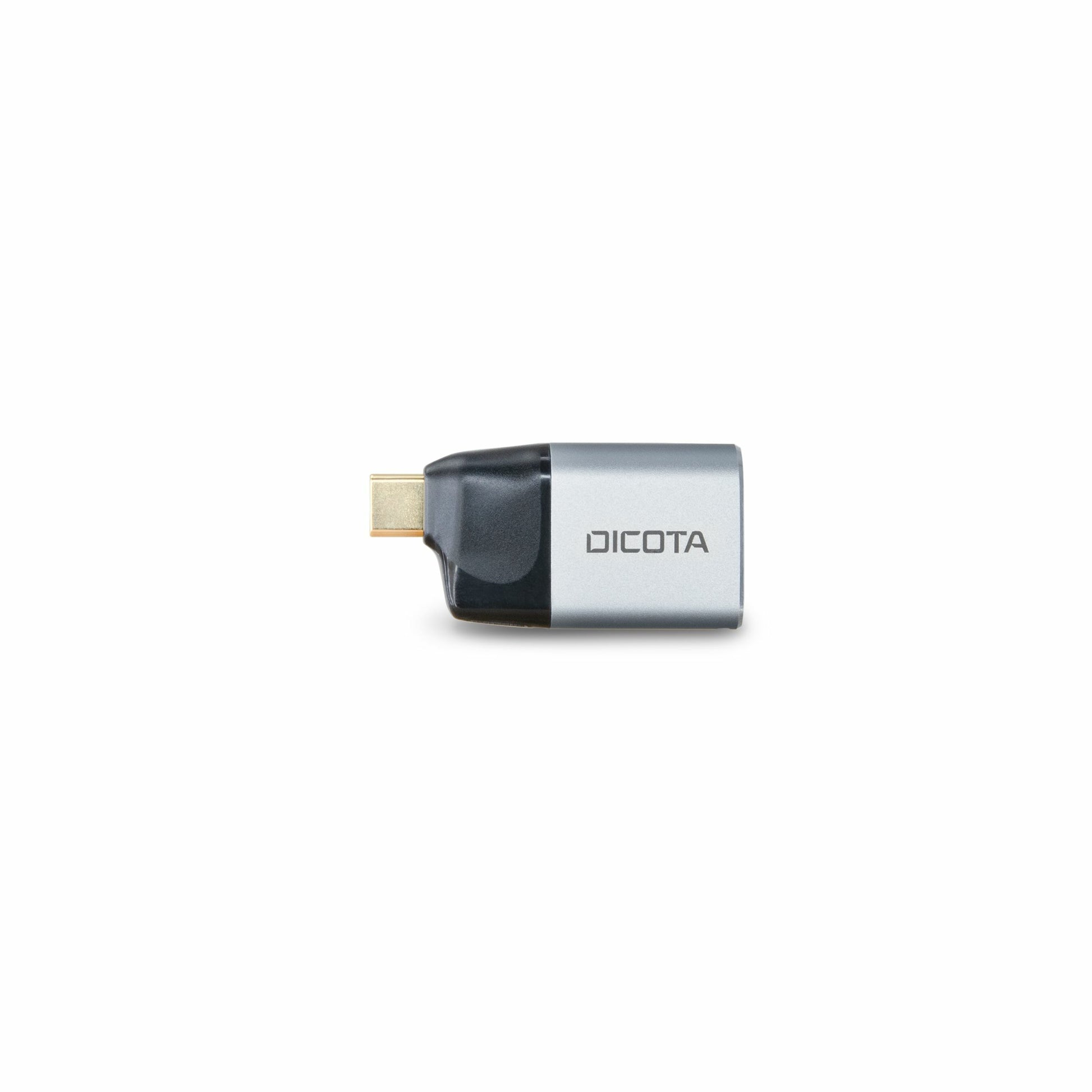 DICOTA D32046 Adapter USB-C zu Mini DisplayPort – 8K (7680 × 4320), PD 100 W – Schwarz/Silber