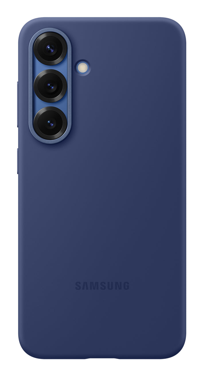 Samsung Backcover – für Samsung Galaxy S25, Silikon, Blau, stossfest, 50% recyceltes Material