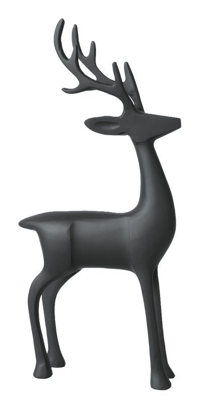 Villeroy & Boch Christmas Chic Hirsch S Weihnachtsdeko – H 36 cm – Aluminium, schwarz