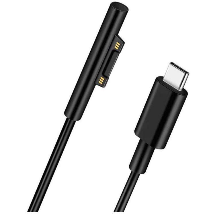 Microconnect USB-C zu Surface Adapter – 1,5 m, Plug & Play, für Surface Pro (3–7, X), Schwarz