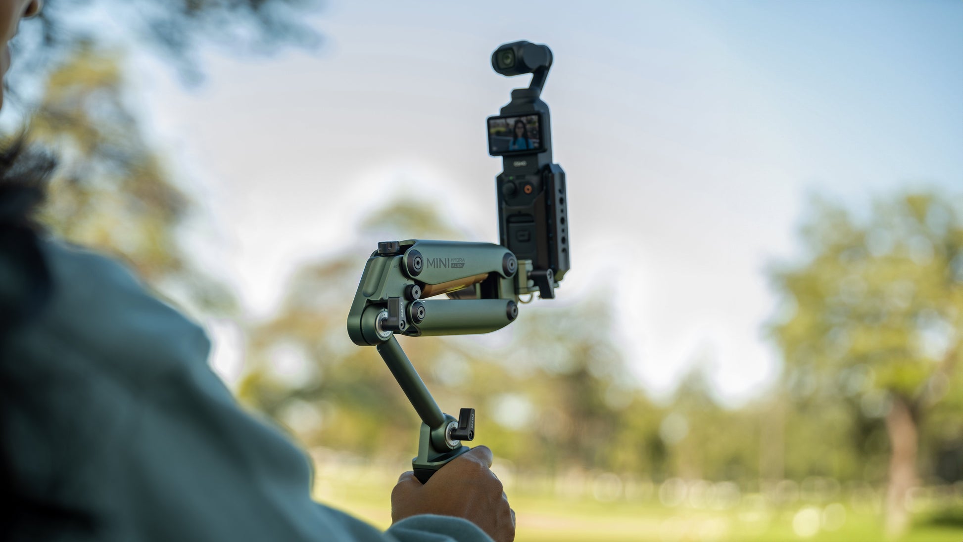 Tilta Hydra Alien Mini Kameragriff – Stabilisierung, Batteriebetrieb – für Smartphone, Actioncam – Grau