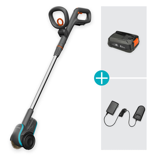 Gardena EasyWeed 1800 Akku-Fugenbürste – 18 V – Set – POWER FOR ALL