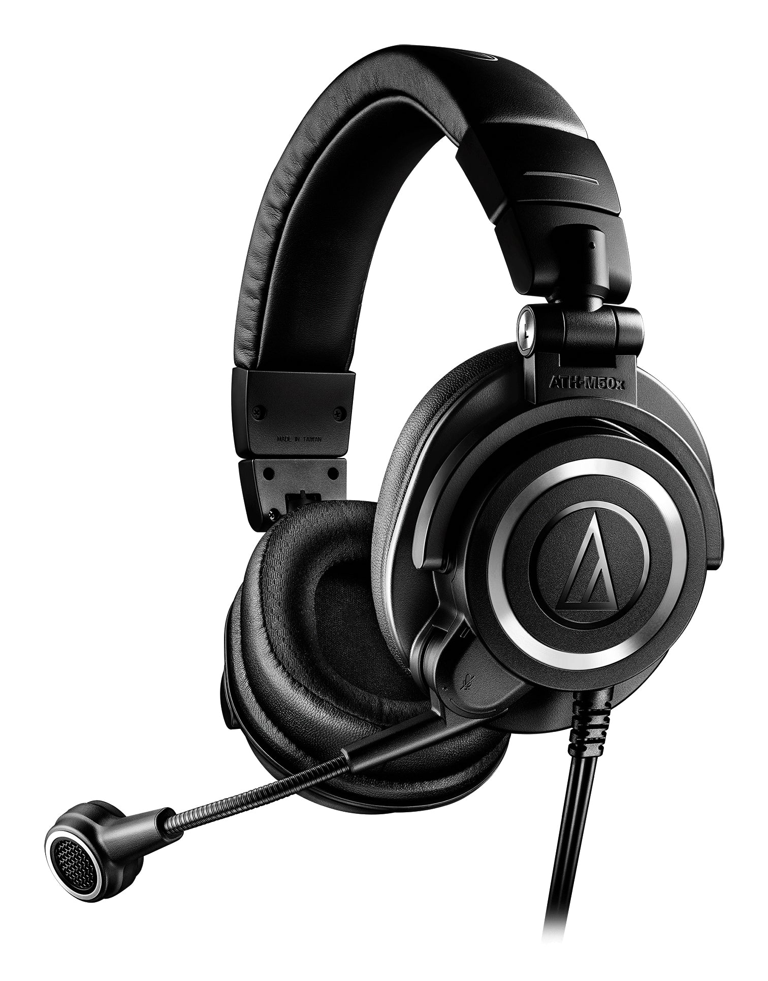 Audio-Technica ATH-M50xSTS Office-Headset – Over-Ear, Stereo, Kabelgebunden, USB-A, 3,5 mm Klinke, Schwarz
