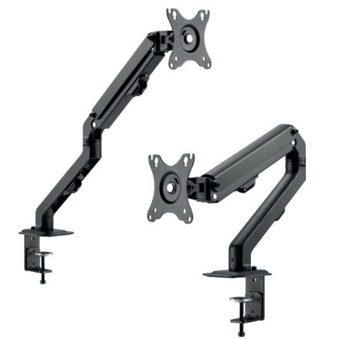 Hagor EASY FLEX 8704 – Tischhalterung, Dual, Tischklemme, bis 27", VESA 75 × 75/100 × 100 mm, 7 kg, neigbar