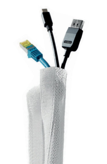 Hagor Klettband KS – 35–85 mm × 50,00 m, Polyester, Weiss