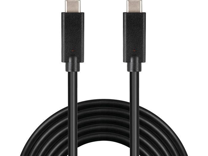 Vivolink USB-C auf USB-C Kabel – USB 3.2 Gen 1 (5 Gbit/s) – 1,8 m – PD 40 W – Schwarz