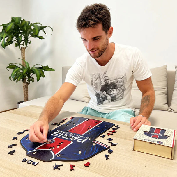 Iconic Puzzles PSG FC Trikot - Holz-Puzzle, 1 Spieler, ab 10 Jahren