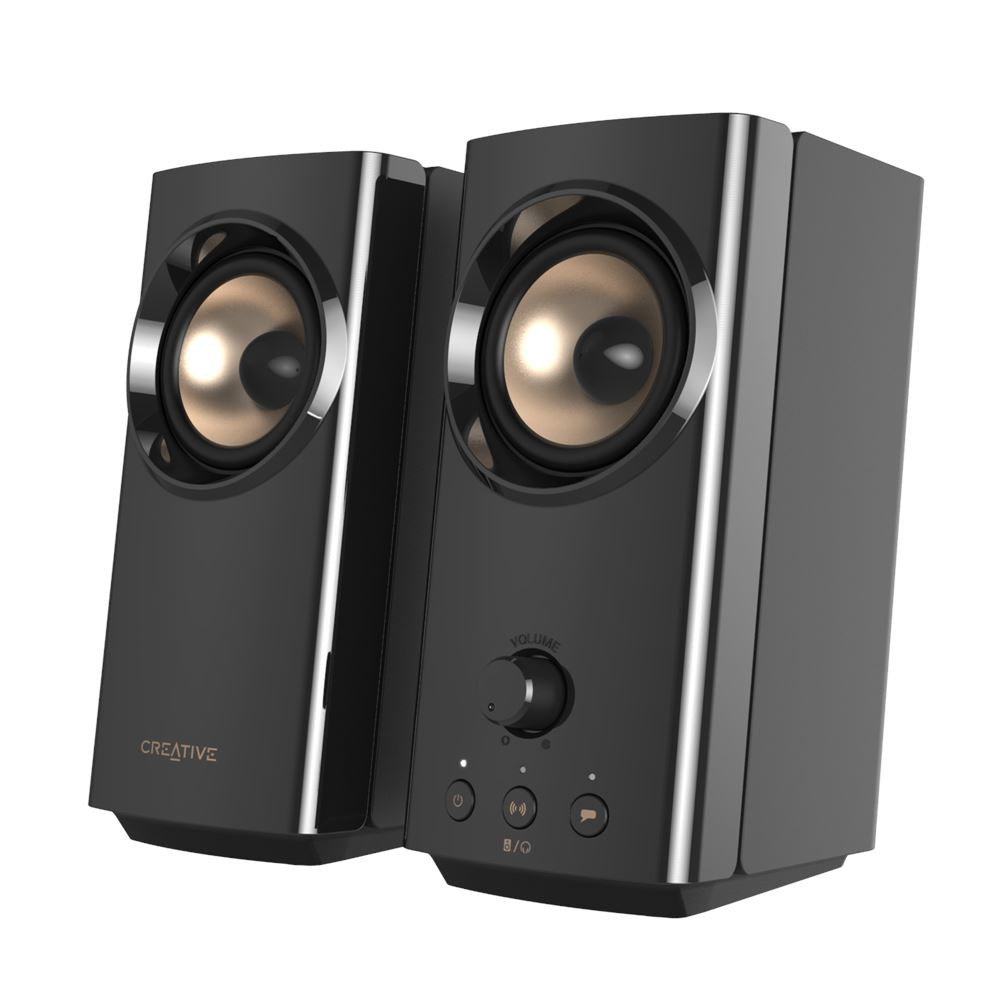 Creative Labs Creative T60 – PC-Lautsprecher – 2.0, 30 W, 3,5 mm, Schwarz