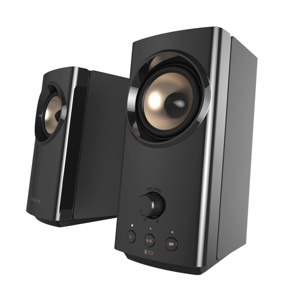 Creative Labs Creative T60 – PC-Lautsprecher – 2.0, 30 W, 3,5 mm, Schwarz