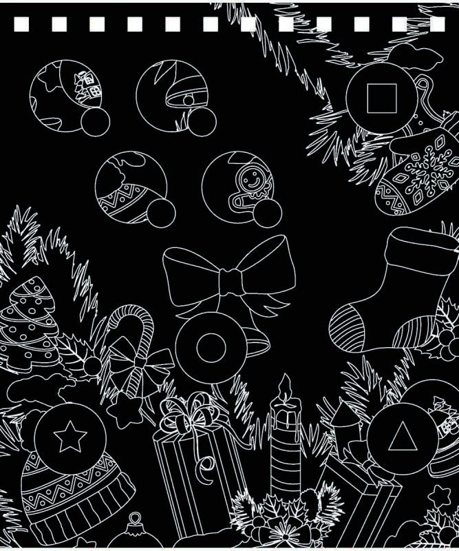 URSUS Kratzel-Adventskalender – weihnachtliche Motive – 16,5 × 21 cm – 24-teilig – inkl. Bambus-Stick