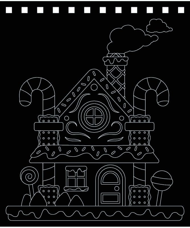 URSUS Kratzel-Adventskalender – weihnachtliche Motive – 16,5 × 21 cm – 24-teilig – inkl. Bambus-Stick