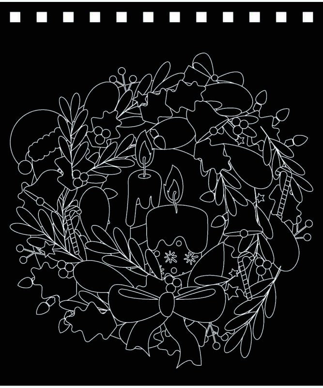URSUS Kratzel-Adventskalender – weihnachtliche Motive – 16,5 × 21 cm – 24-teilig – inkl. Bambus-Stick