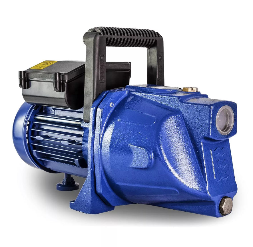 Elpumps JPV 800 Gartenpumpe – 800 W, Förderhöhe 40 m, 3600 l/h, 1" Ausgang, 1,5 m Kabel, Schwarz/Blau