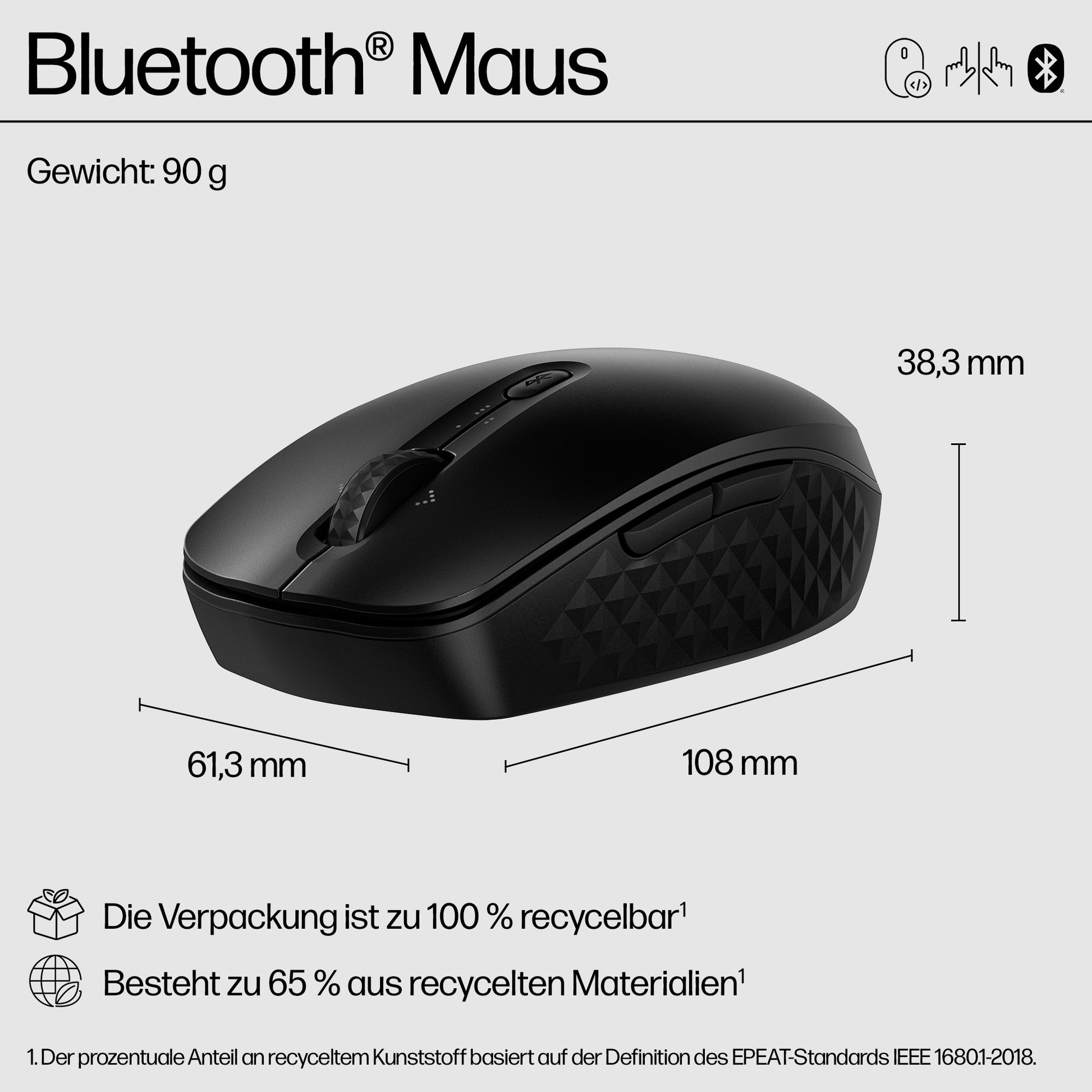 HP 420 programmierbare Bluetooth-Maus – 4'000 DPI