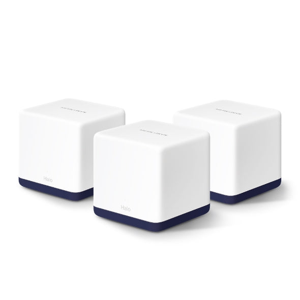 Mercusys Halo H50G Mesh-Set (3er) – Wi-Fi 5 (802.11ac), Dual-Band (2,4/5 GHz), 1,9 Gbit/s, je 3× LAN