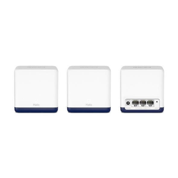 Mercusys Halo H50G Mesh-Set (3er) – Wi-Fi 5 (802.11ac), Dual-Band (2,4/5 GHz), 1,9 Gbit/s, je 3× LAN