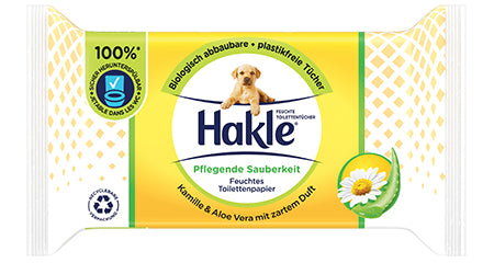 Hakle Feuchtes Toilettenpapier – Aloe Vera, Kamille, dermatologisch getestet, alkoholfrei