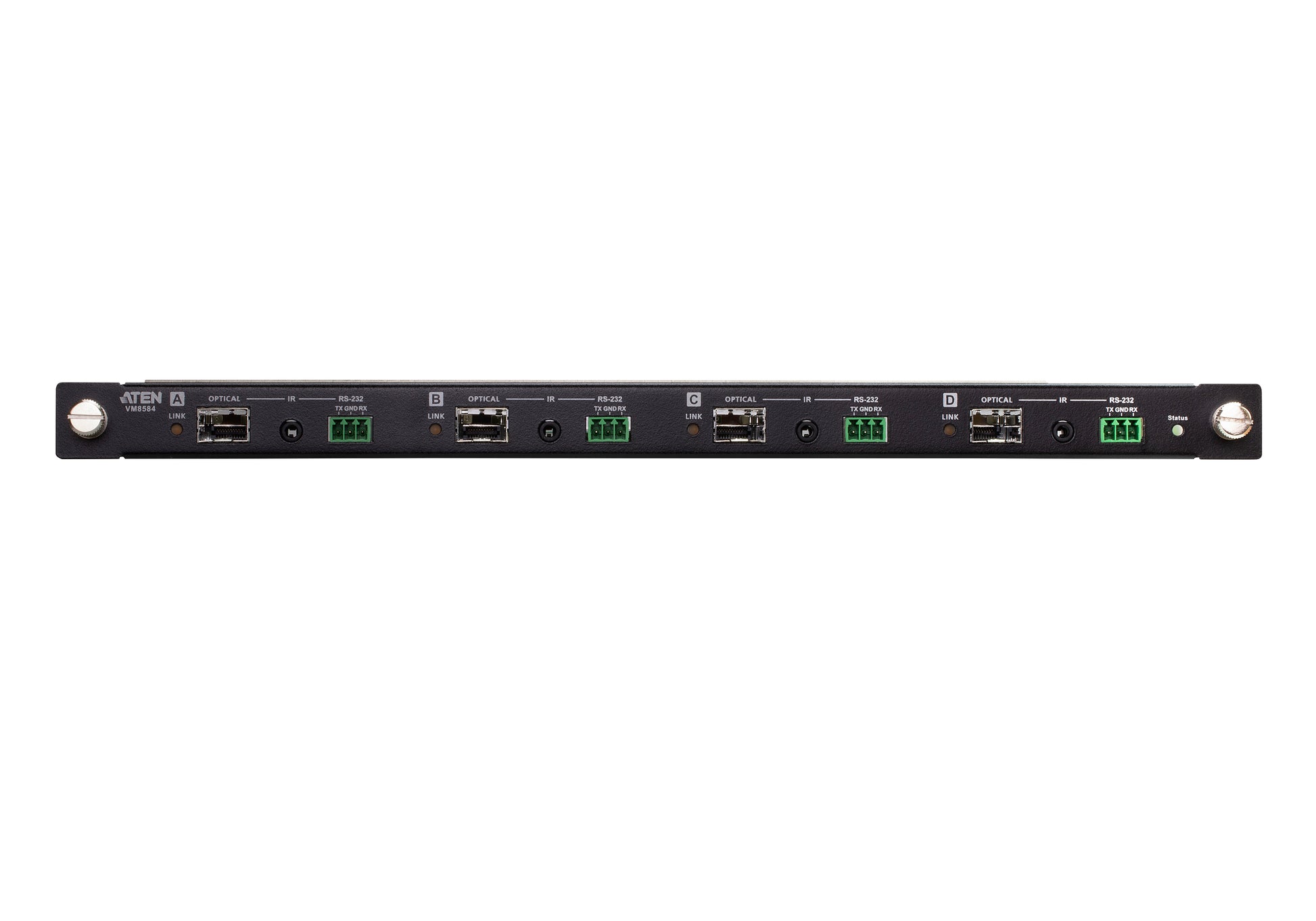 ATEN VM8584K2 – 4-Port Ausgabekarte, über Glasfaser, 4K@60 Hz, 10 km, IR/RS-232, für VM3250/VM3200/VM1600A