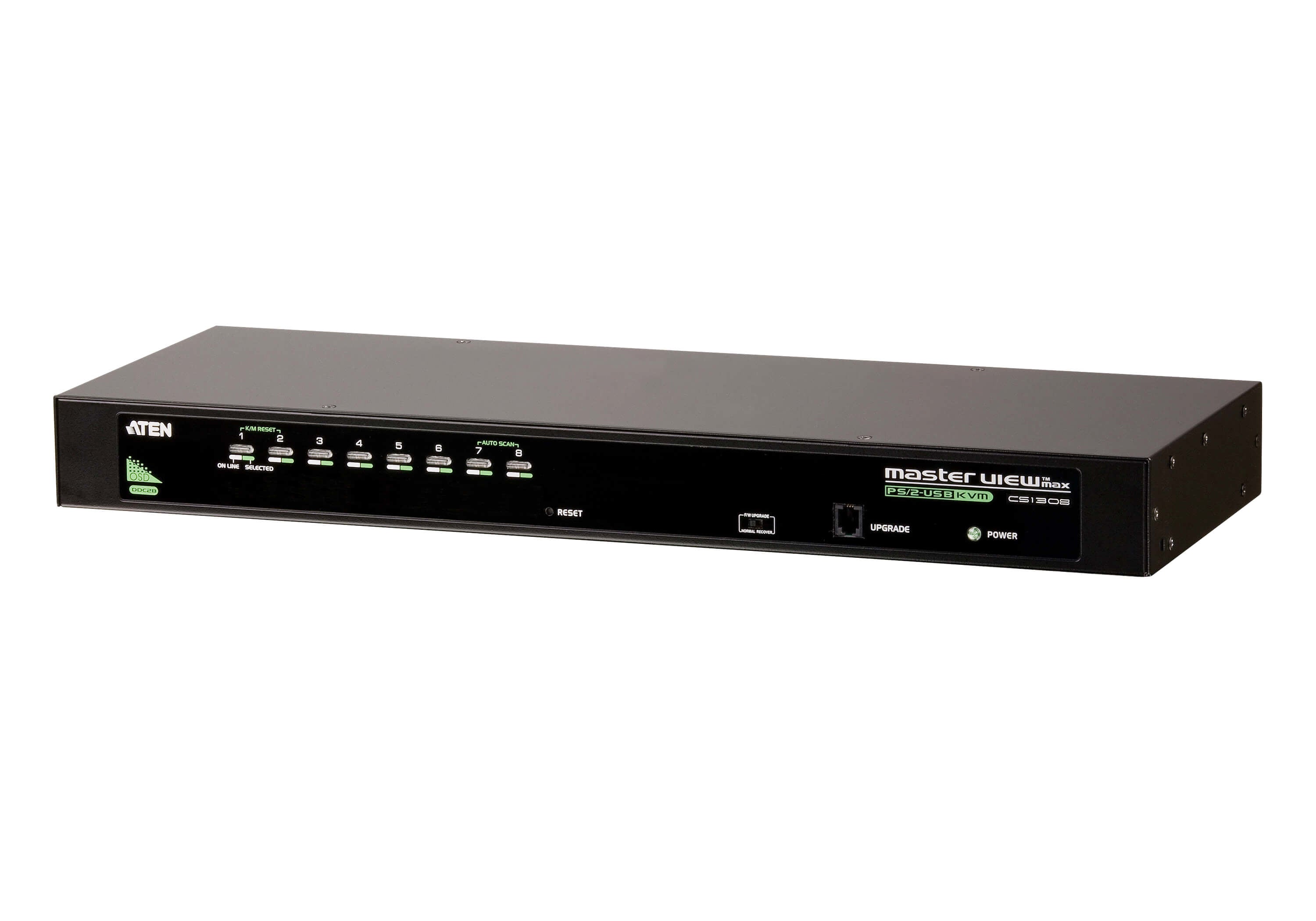ATEN KVM-Switch, USB/PS2, 2048 × 1536, Cascade, Broadcast, Multiplattform
