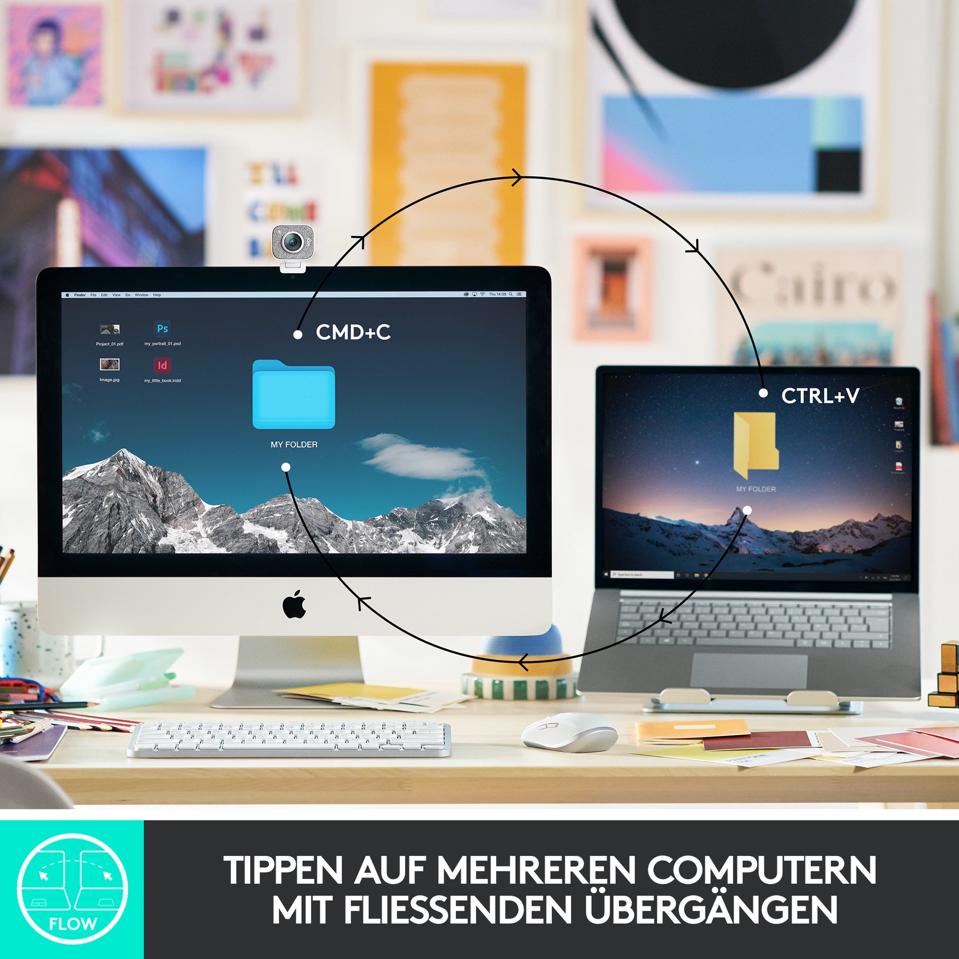 Logitech MX Keys Mini – Tastatur, kabellos, beleuchtet