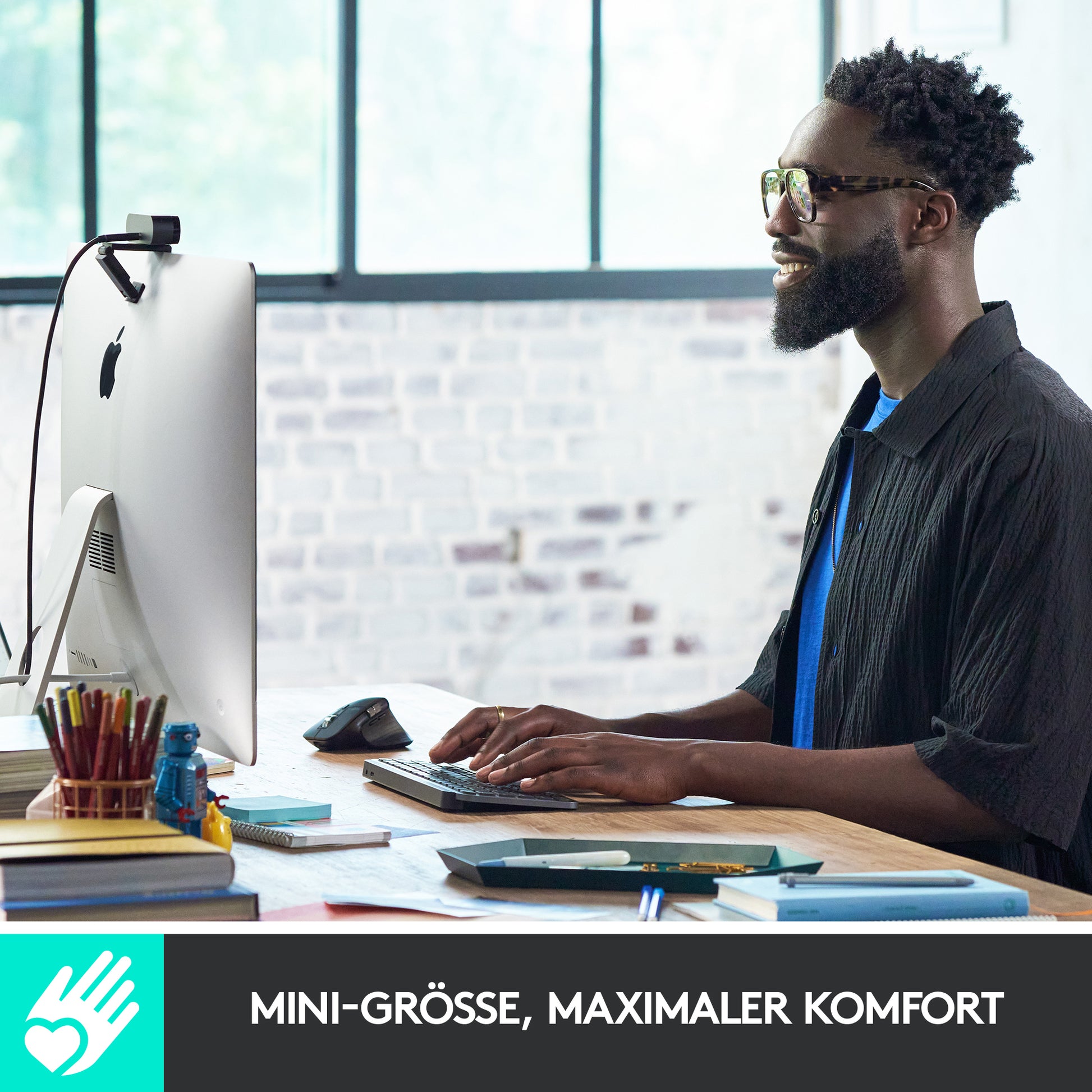 Logitech MX Keys Mini – Tastatur, kabellos, beleuchtet