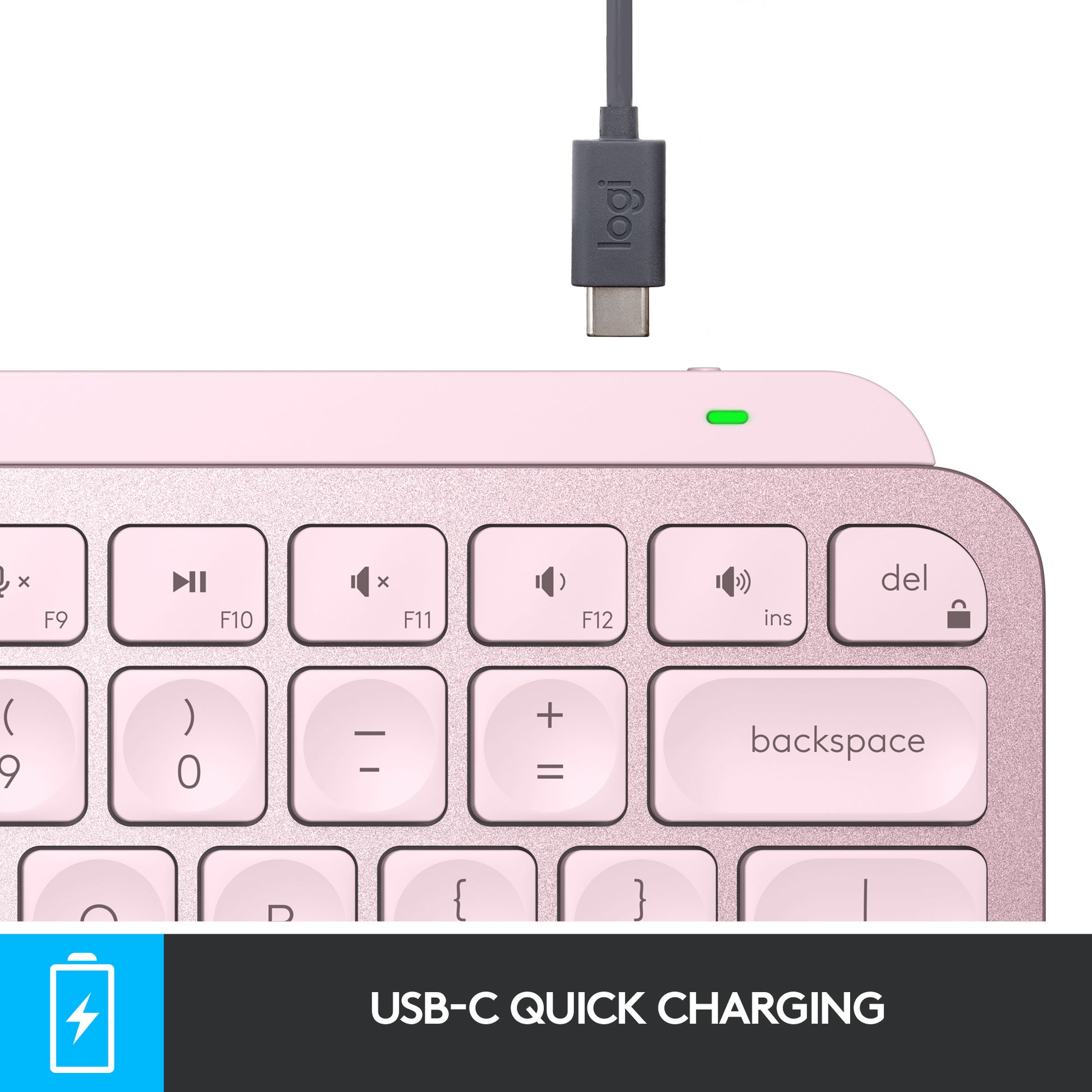 Logitech MX Keys Mini – Tastatur, kabellos (Bluetooth), beleuchtet