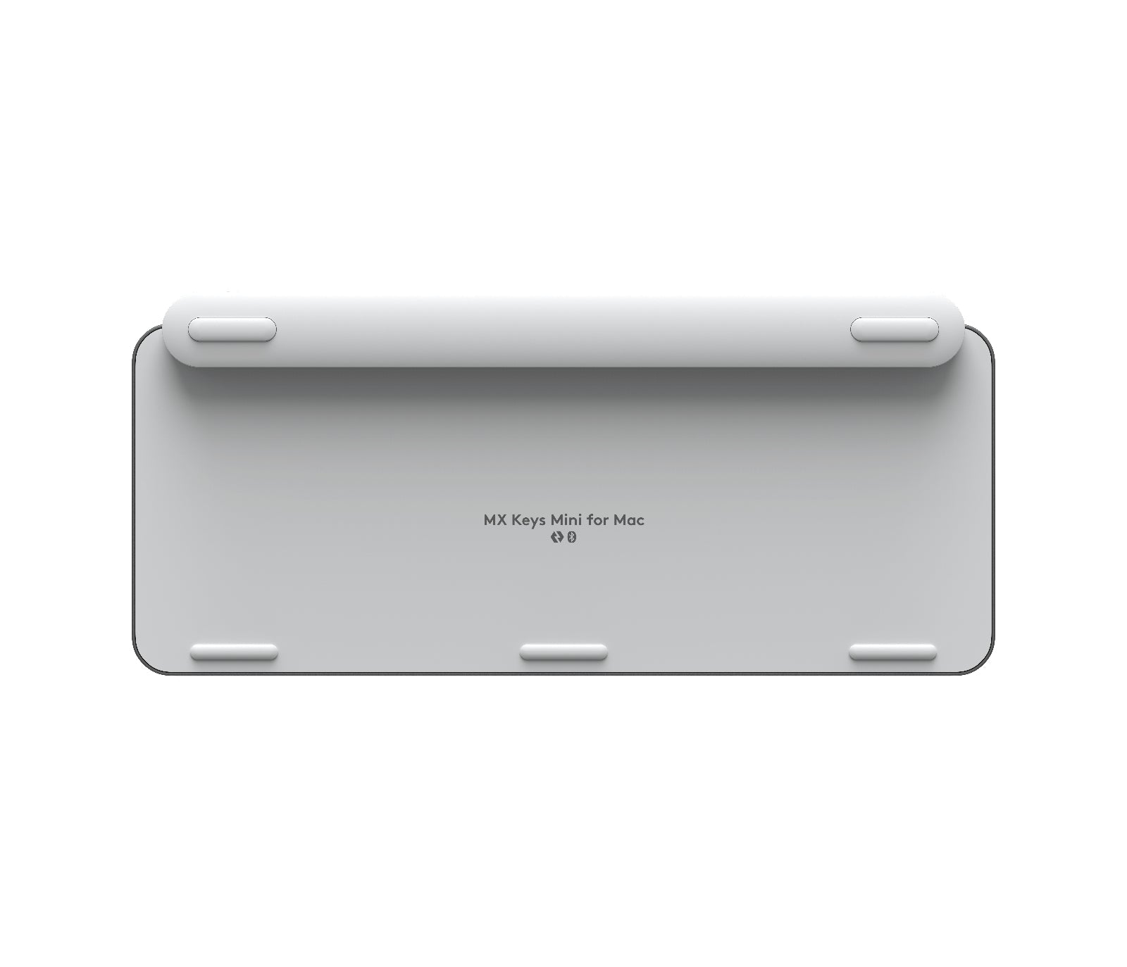 Logitech MX Keys Mini für Mac – Tastatur – QWERTY (EN) – RF + Bluetooth, Mini, LED, Weiss, für Mac & iPad