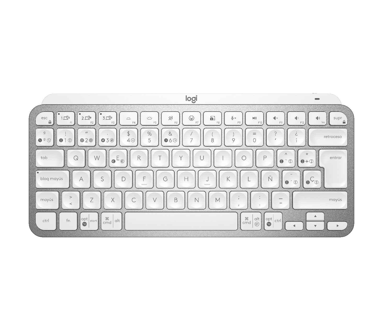 Logitech MX Keys Mini – Tastatur, kabellos (Bluetooth), beleuchtet