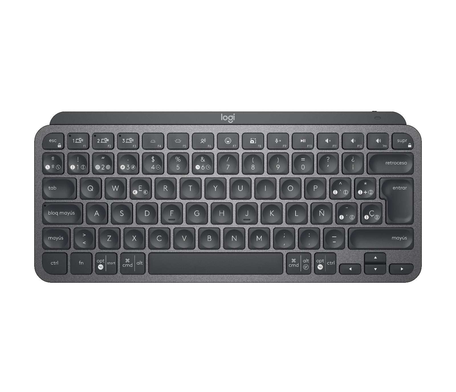 Logitech MX Keys Mini – Tastatur, kabellos, beleuchtet