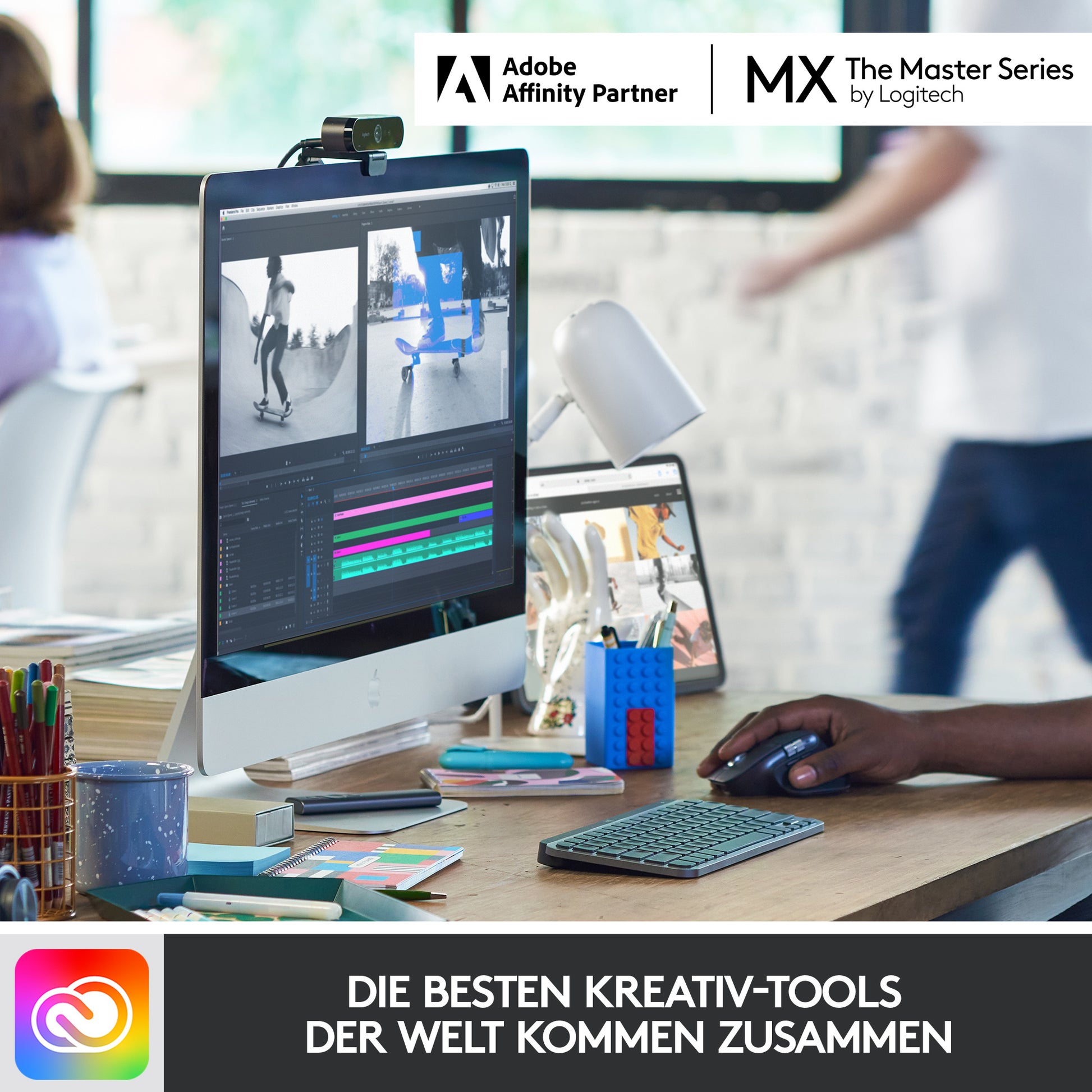 Logitech MX Keys Mini – Tastatur – Mini – Bluetooth & 2,4 GHz (Logi Bolt) – beleuchtet – QWERTZ (DE) – Graphit