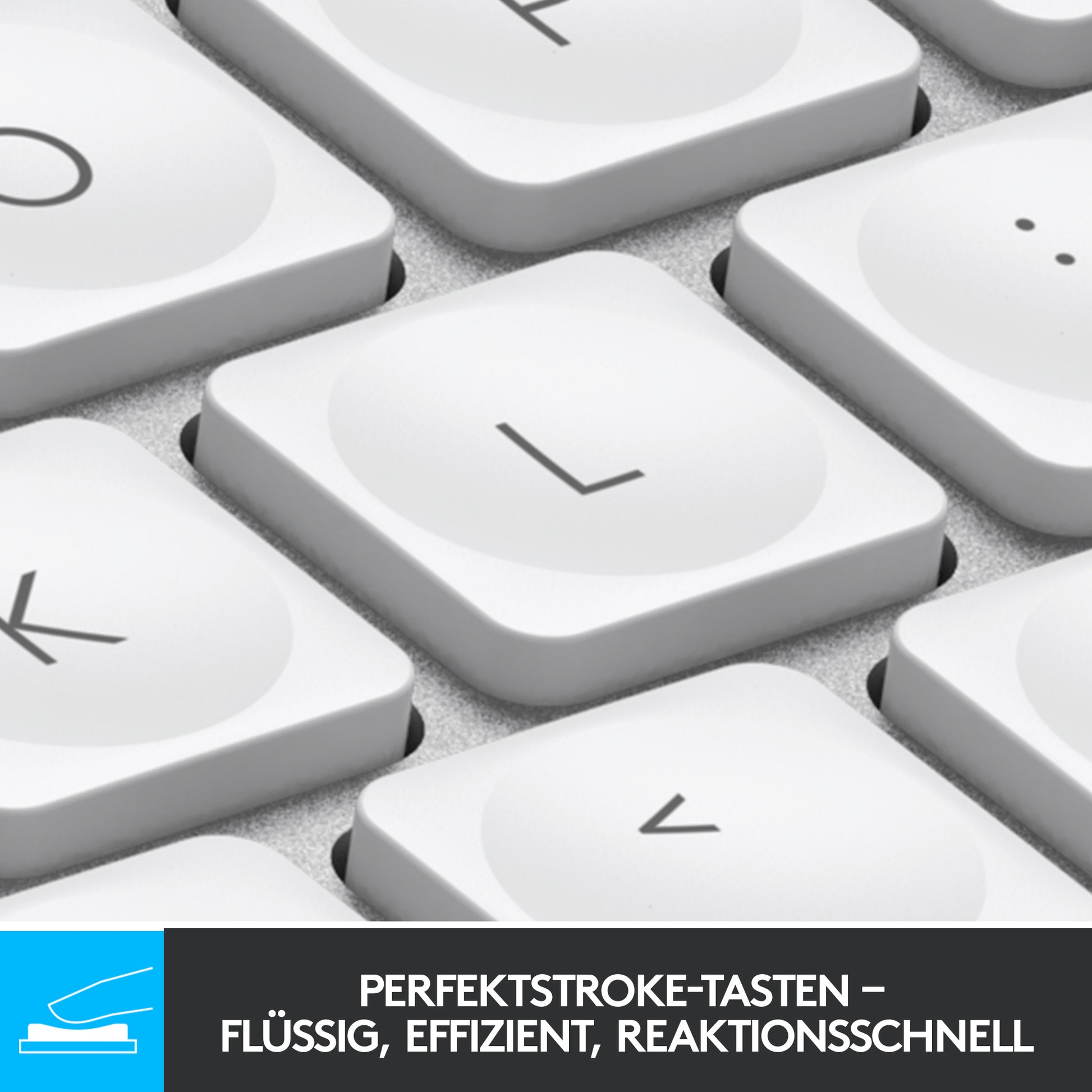 Logitech MX Keys Mini – Tastatur, kabellos (Bluetooth/2,4 GHz), US-Layout (EN)