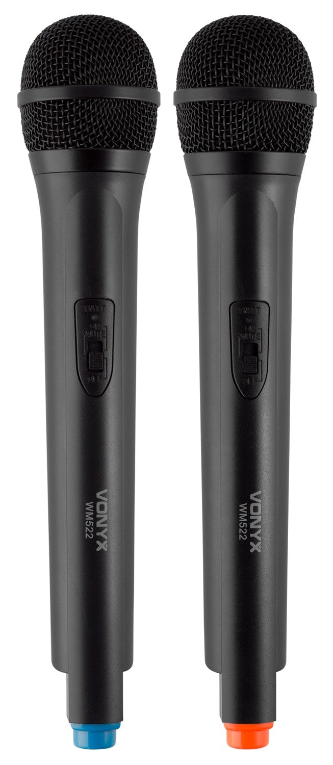 Vonyx WM522 Bühnenmikrofon 2er-Set – 6,35 mm Klinke, Kabellos, 40–20'000 Hz