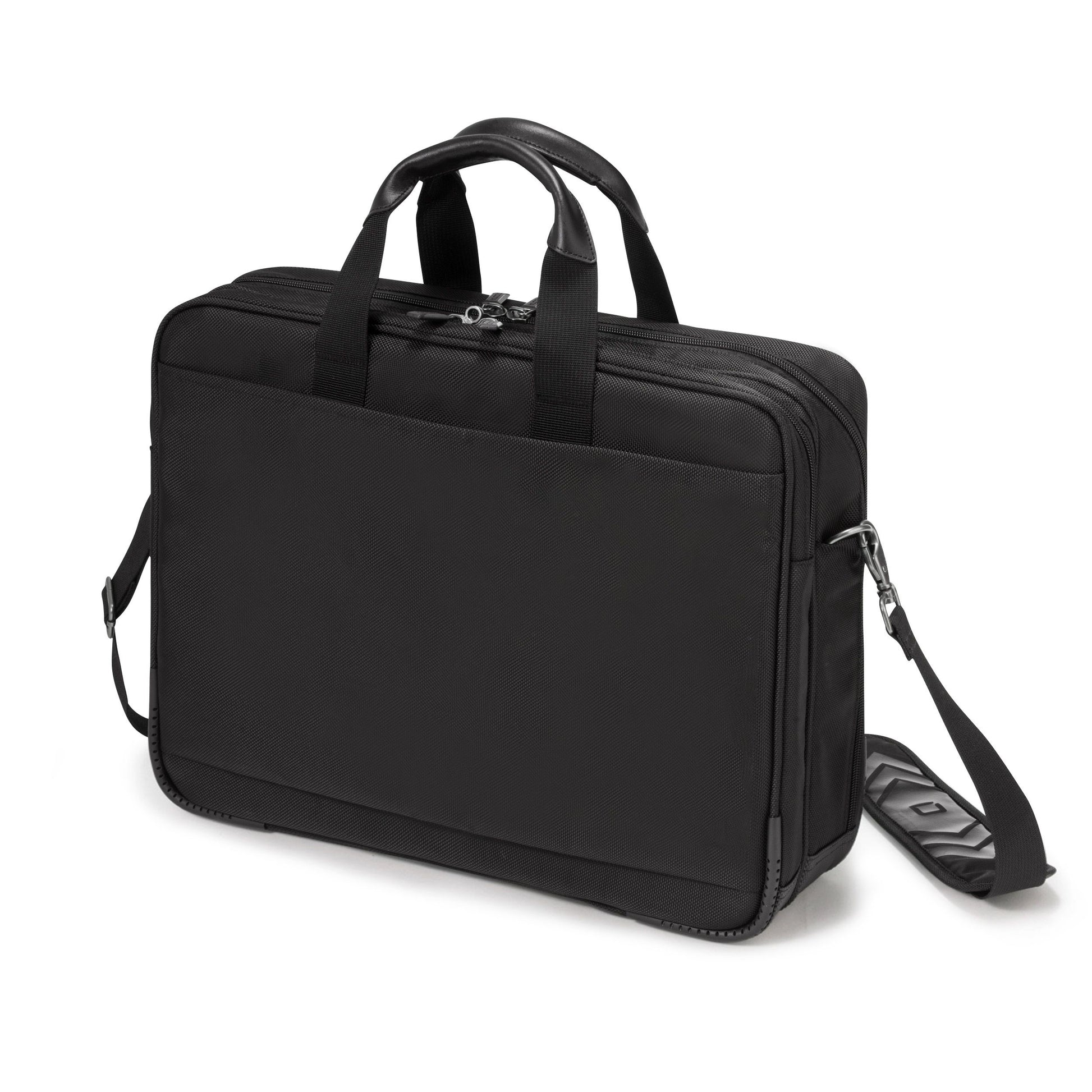 DICOTA Notebook-Tasche bis 14,1" – aus recyceltem PET, mit Schultergurt – Schwarz