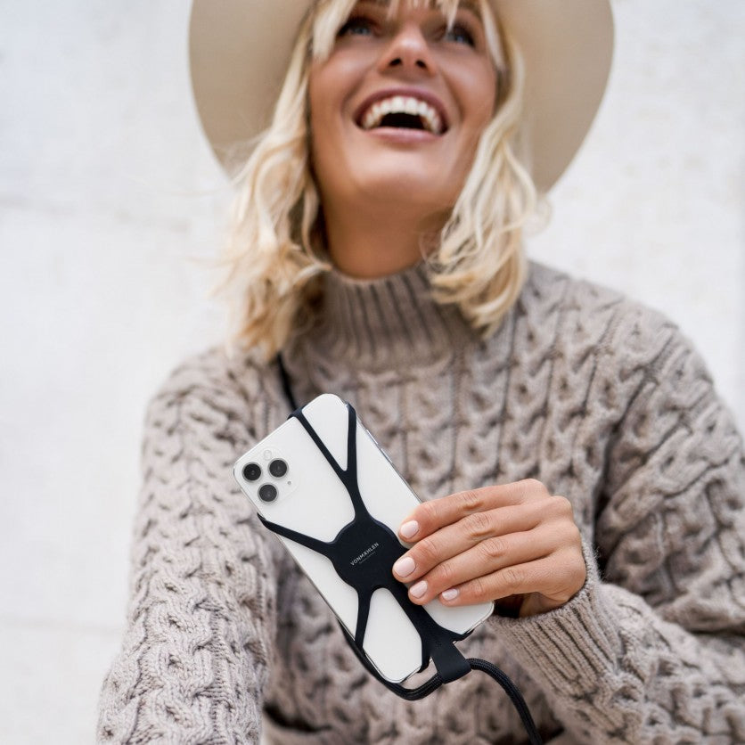 Vonmählen Infinity – Smartphone-Trageband – Kette, Handgelenk, für Smartphones – Schwarz