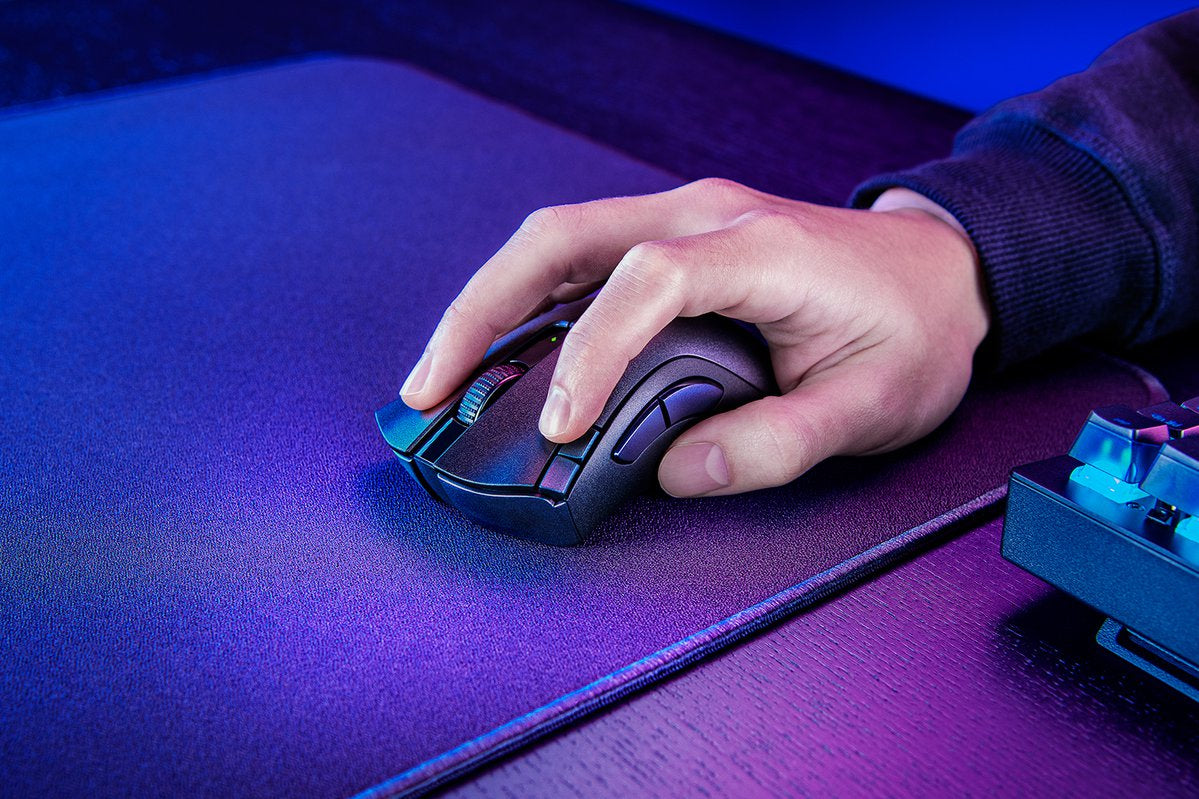 Razer DeathAdder V2 X HyperSpeed – Gaming-Maus – Kabellos (Bluetooth/2,4 GHz), 14000 DPI, Rechts, Schwarz
