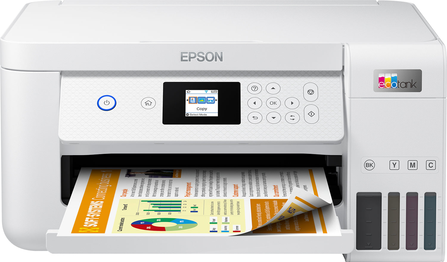 Epson EcoTank ET-2856 – Farbtintenstrahl-Multifunktionsdrucker, A4, 3-in-1, Duplex, WLAN, AirPrint