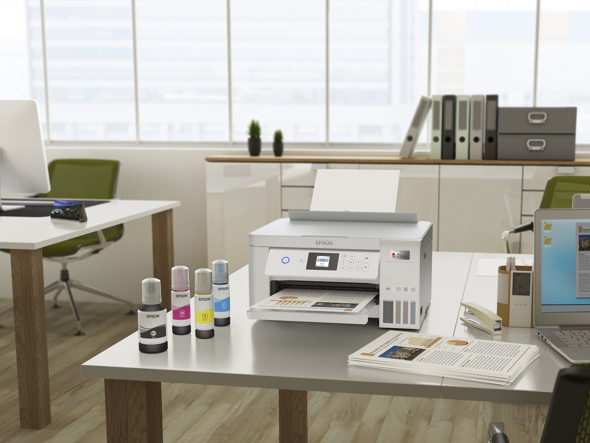 Epson EcoTank ET-2856 – Farbtintenstrahl-Multifunktionsdrucker, A4, 3-in-1, Duplex, WLAN, AirPrint