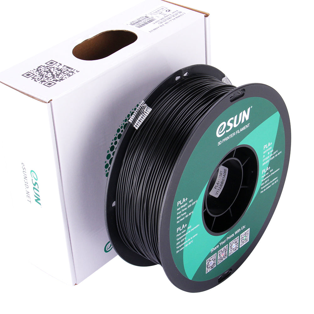 eSUN 3D-Drucker-Filament PLA 1,75 mm Schwarz, 1 kg