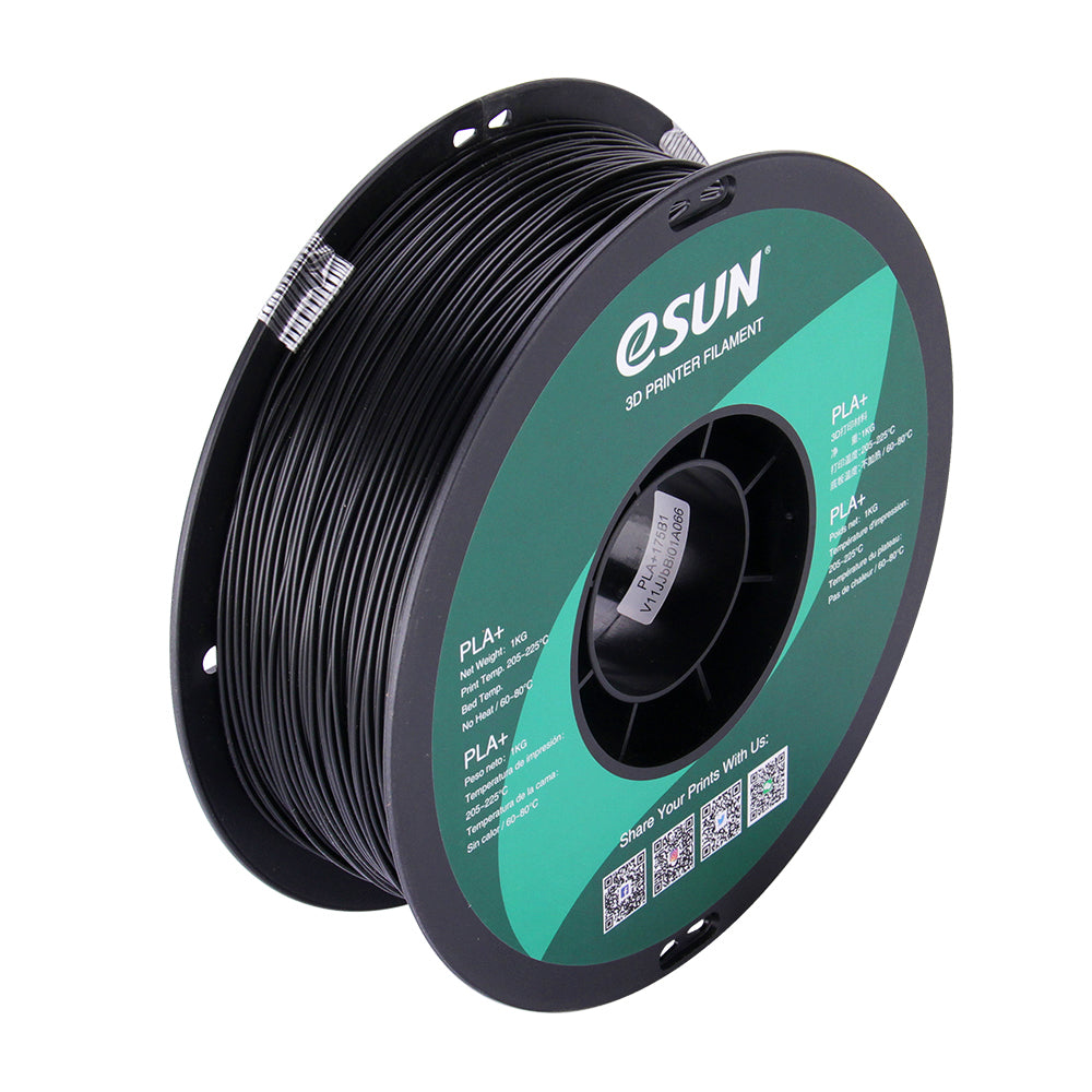 eSUN 3D-Drucker-Filament PLA 1,75 mm Schwarz, 1 kg