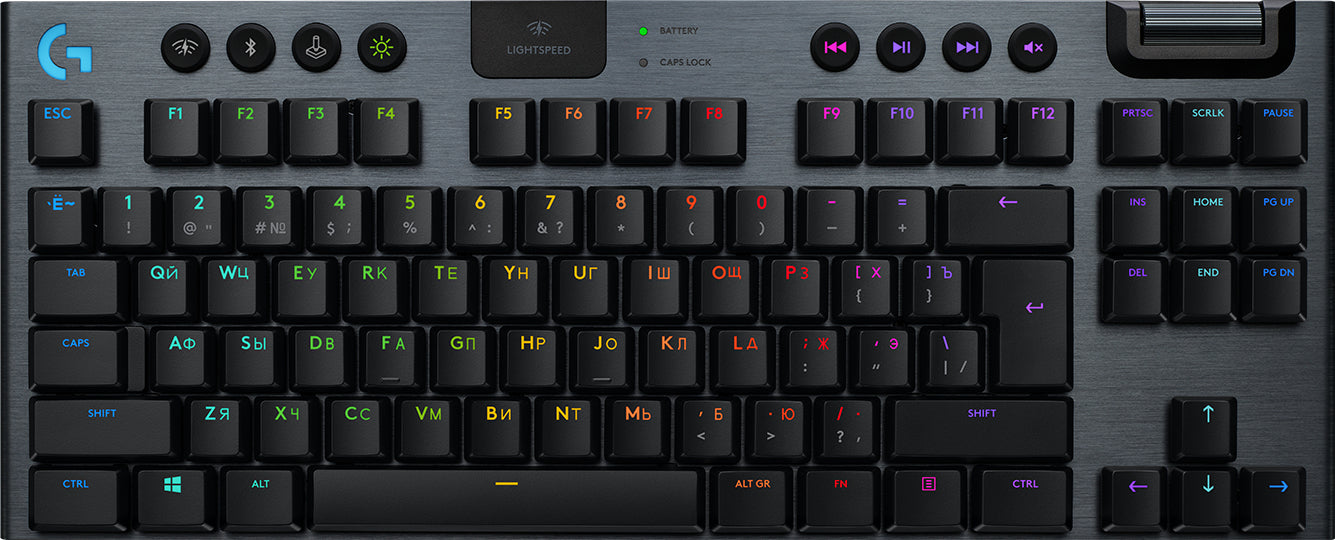 Logitech G G915 TKL – Tastatur TKL – Mechanisch, RGB – Bluetooth & 2,4 GHz