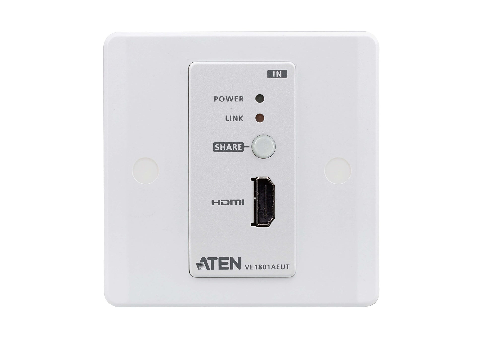 ATEN VE1801AEUT – HDBaseT HDMI Wandplatte (TX), 1× HDMI Eingang / 1× HDBaseT, 4K@60 Hz, 70 m, PoH, HDCP 2.2