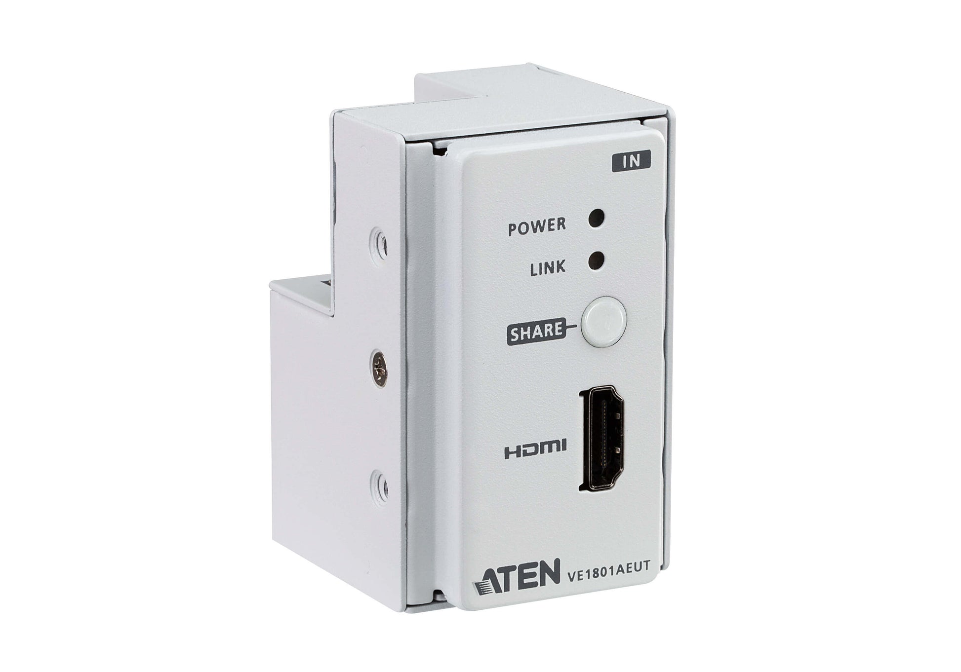 ATEN VE1801AEUT – HDBaseT HDMI Wandplatte (TX), 1× HDMI Eingang / 1× HDBaseT, 4K@60 Hz, 70 m, PoH, HDCP 2.2