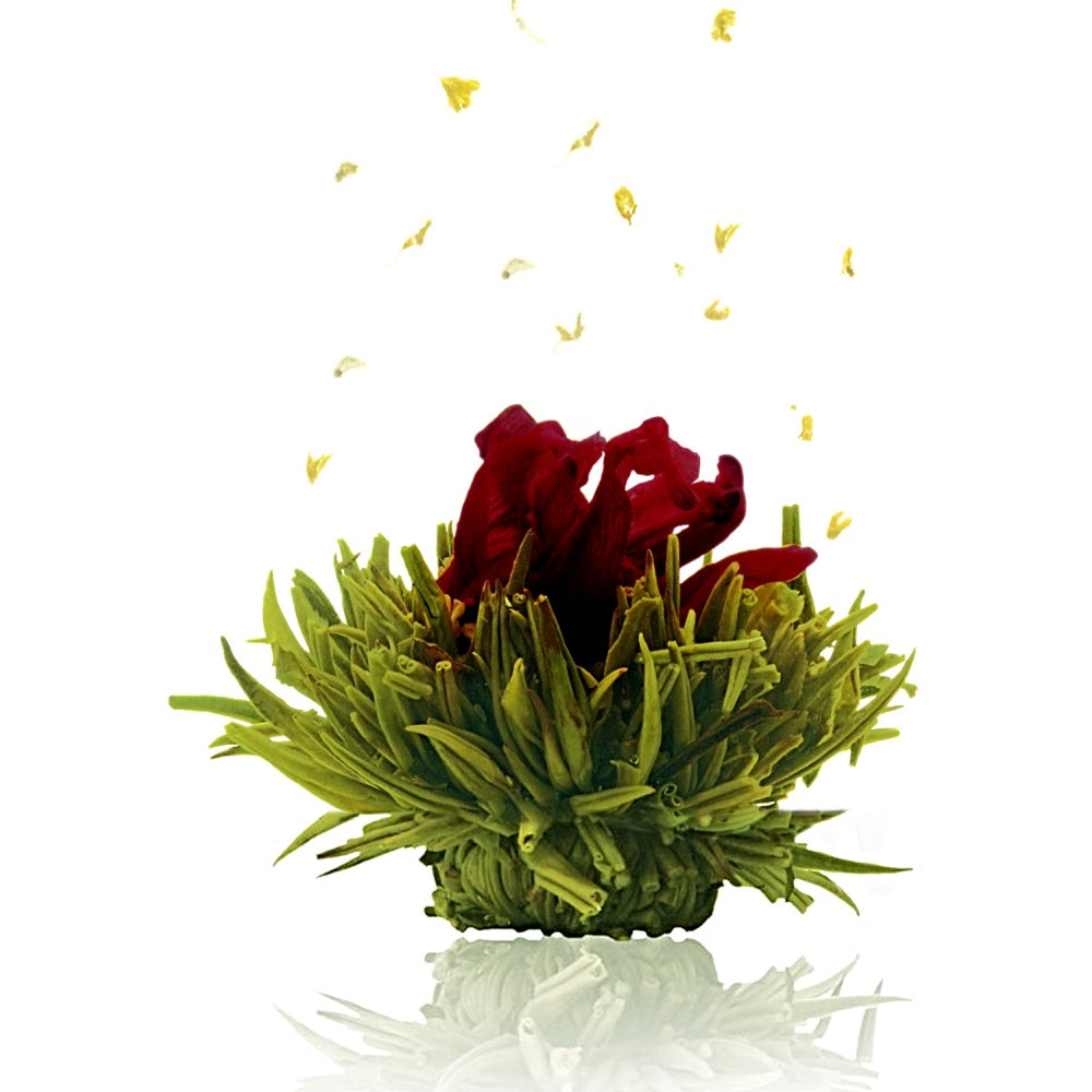 Creano Erblühtee Grüntee – 6 Teeblumen – Magnetbox