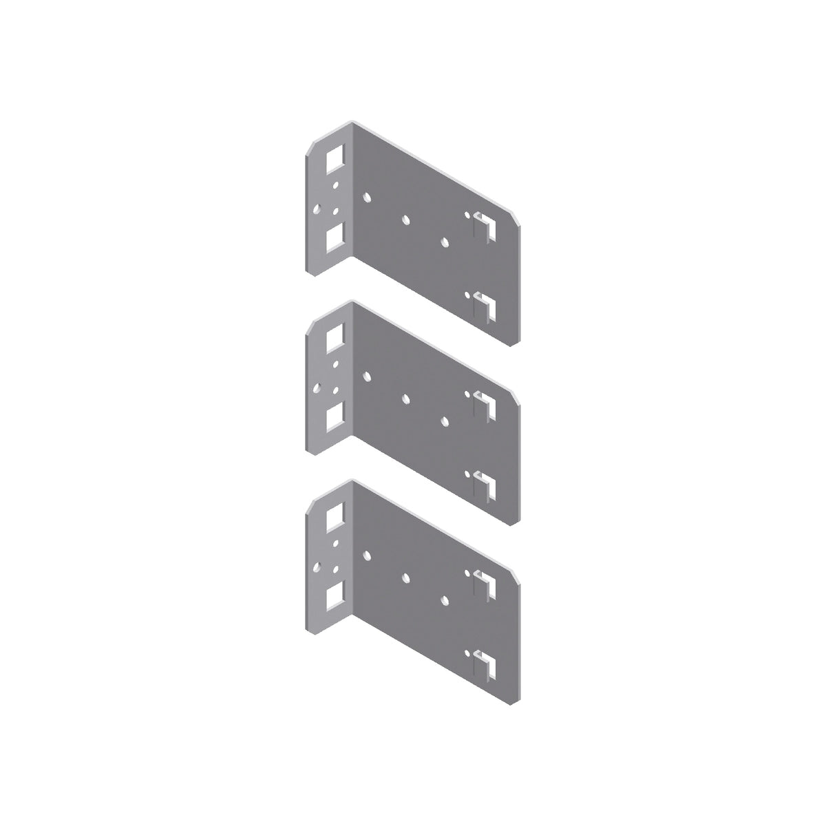 APC Rohrhalter, 115×150×85 mm – silber