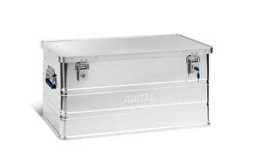 ALUTEC Classic 93 Aufbewahrungsbox 93 l – abschliessbar, mit Handgriff, silber, B 775 × H 375 × T 385 mm