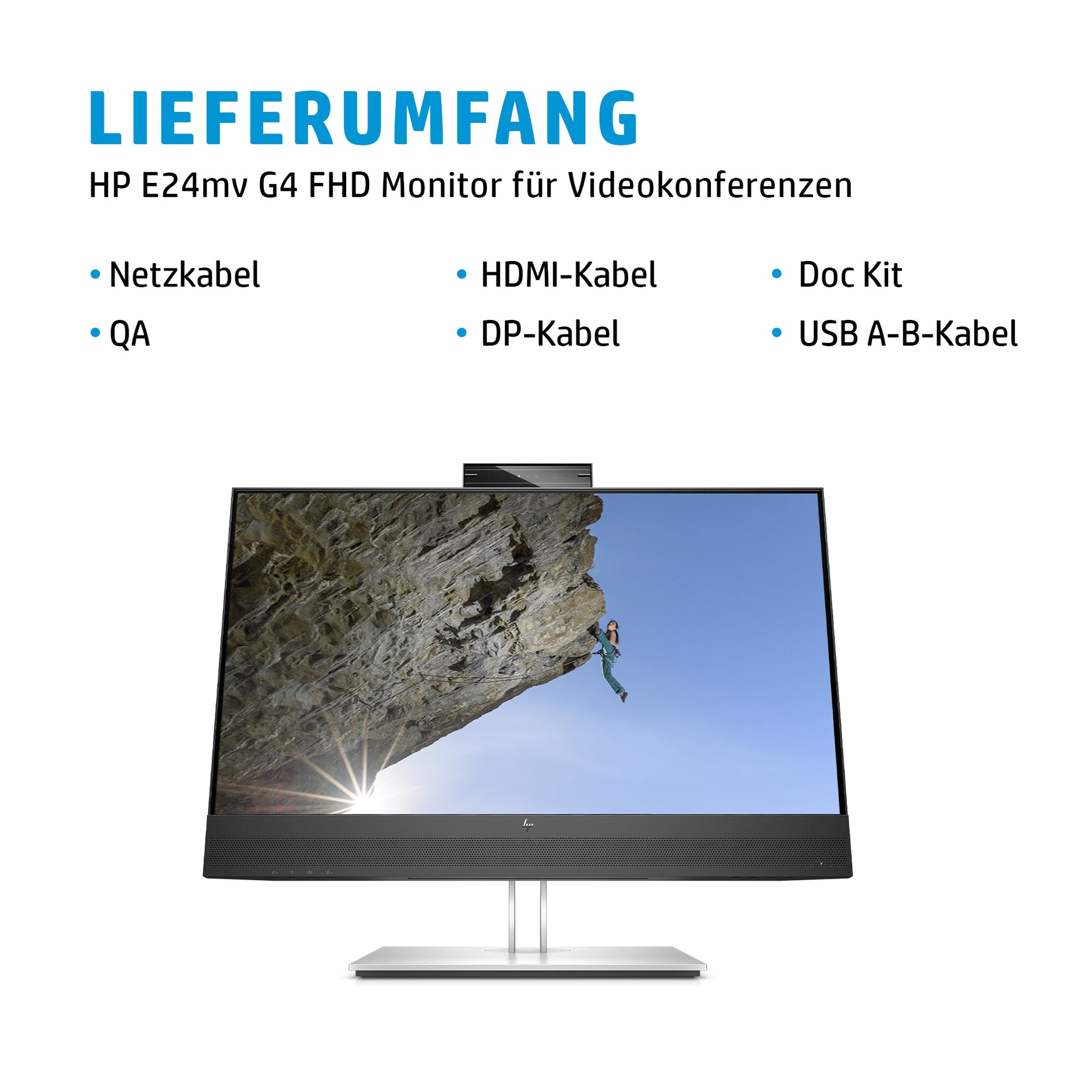 HP E24mv G4 – Monitor, 23,8" 1920 × 1080 (Full HD), IPS